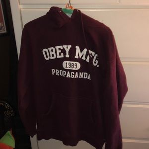 EUC OBEY Hooded Sweatshirt
